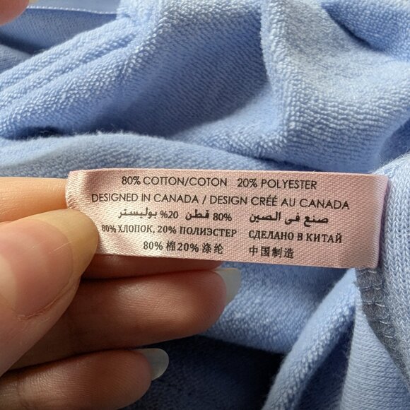 NWT La Vie En Rose Blue Lightweight Sleeveless Wrap-up Towel Bath Robe, Size S - Picture 8 of 10